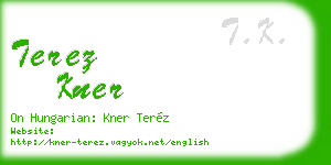 terez kner business card