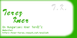 terez kner business card